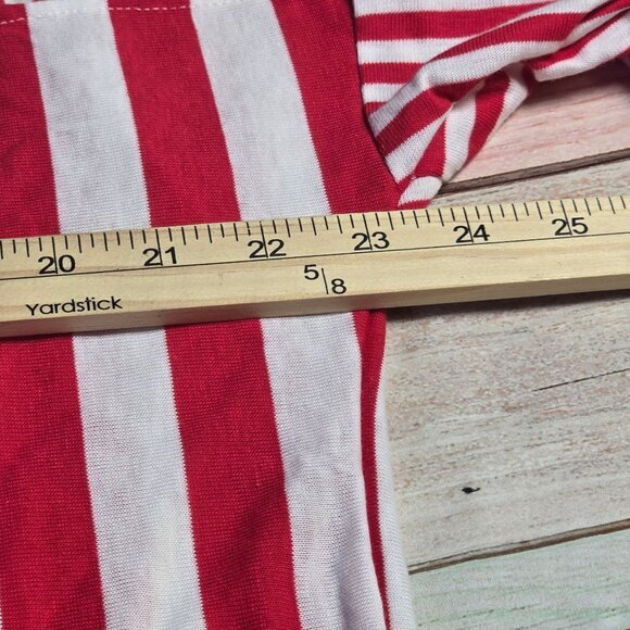 Vintage 1986 Coca-Cola Red & White Striped Rugby Shirt OS - Picture 8 of 9